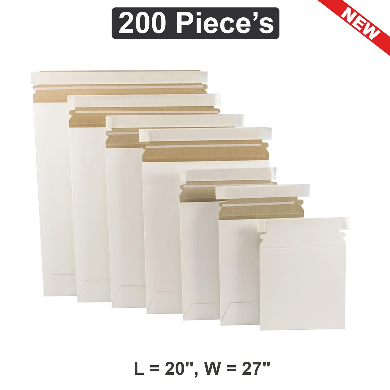 Roomy Shipping & Packing Boxes L20",W 27" for Reliable and Versatile Packaging